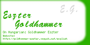 eszter goldhammer business card